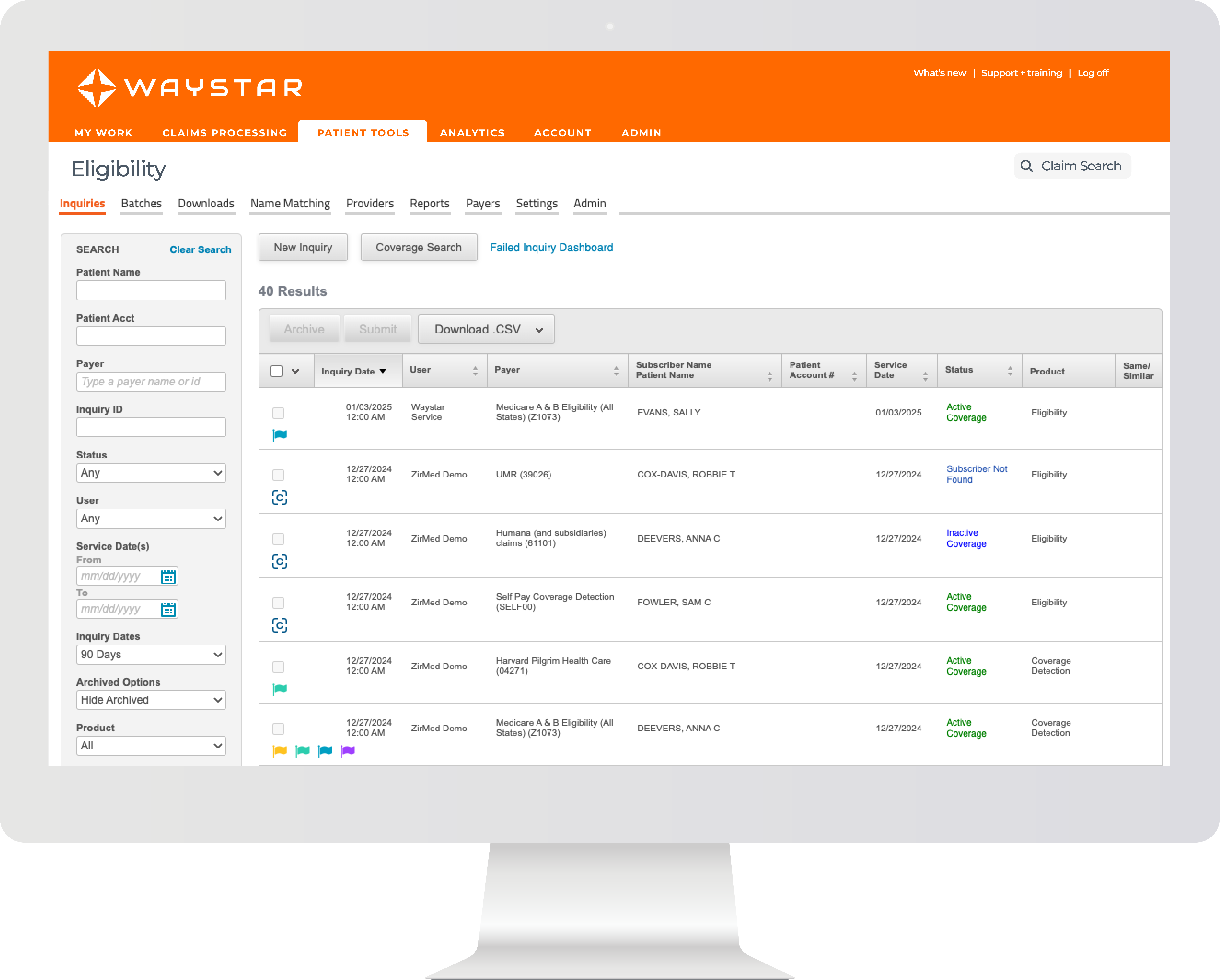 Insurance eligibility verification